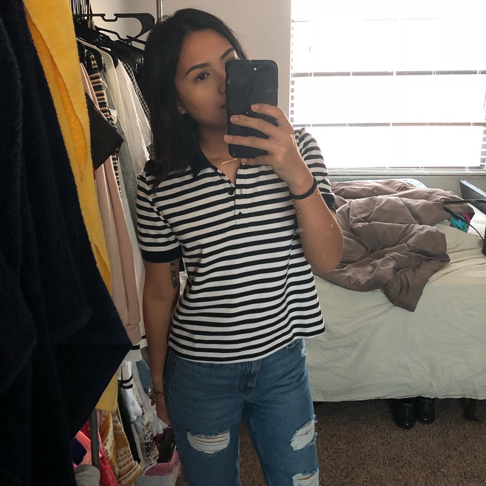 Striped colored top